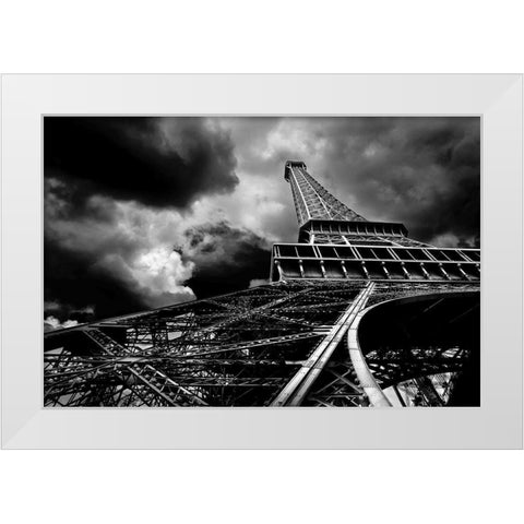 The Tower White Modern Wood Framed Art Print by Bertrande, Arnaud