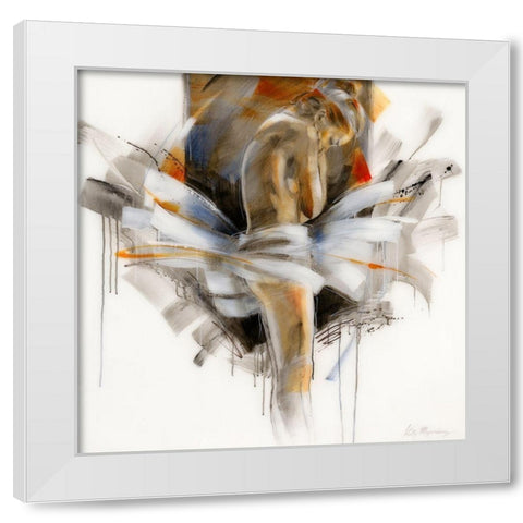 Modest I White Modern Wood Framed Art Print by Meijering, Kitty