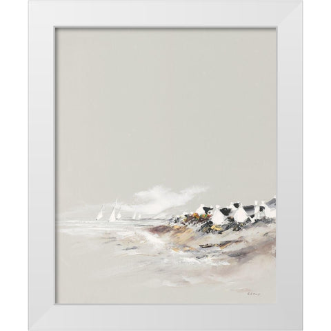 Petit matin White Modern Wood Framed Art Print by de Courcy, Gerard