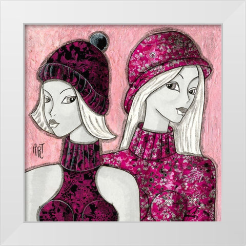 Fachees White Modern Wood Framed Art Print by MIROTA