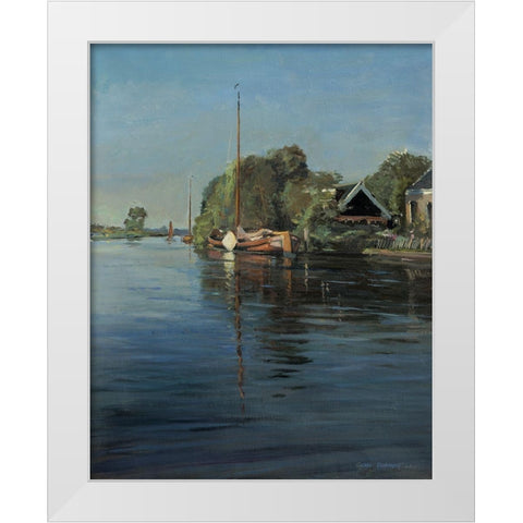 View on Eastermar White Modern Wood Framed Art Print by Koopmans, Gosse