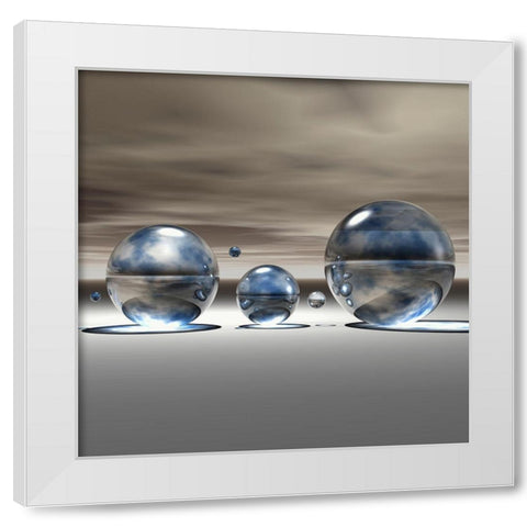 Imagination II White Modern Wood Framed Art Print by Hillert, Peter