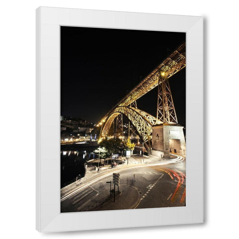 Bridge White Modern Wood Framed Art Print by Lusitano Photographie