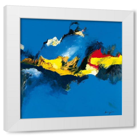 Variations abstraites IV White Modern Wood Framed Art Print by Magis, Pascal