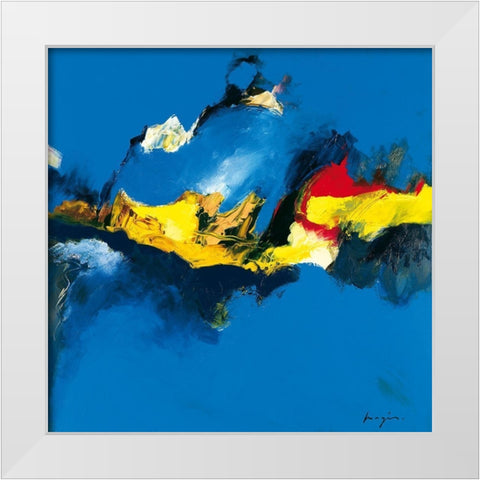 Variations abstraites IV White Modern Wood Framed Art Print by Magis, Pascal