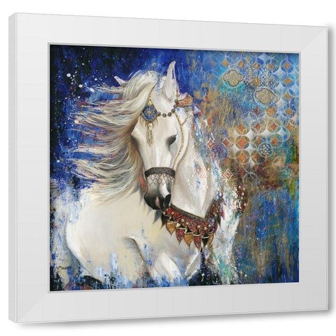 Jardin Sauvage White Modern Wood Framed Art Print by Maugeri, Valerie