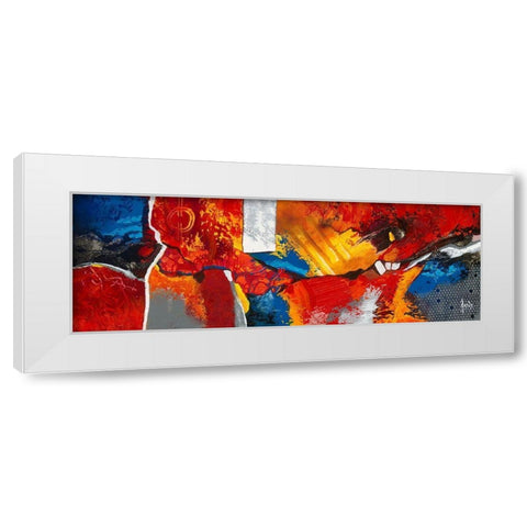 Vie de Joie White Modern Wood Framed Art Print by Jadis