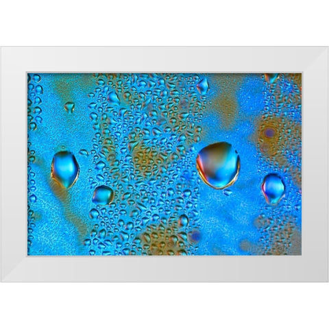 The Red Blue White Modern Wood Framed Art Print by NUPHO