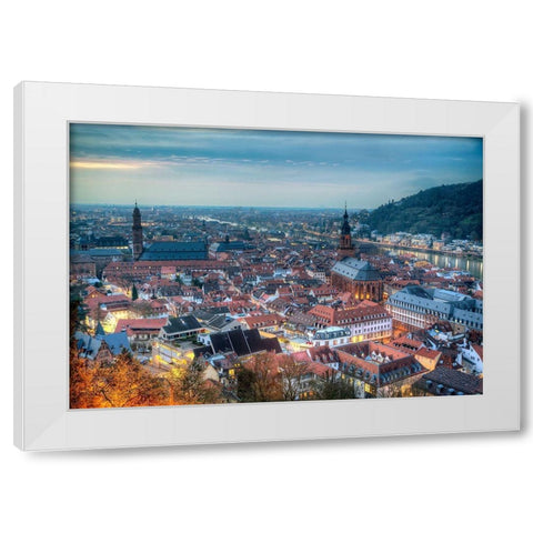 Heidelberg White Modern Wood Framed Art Print by Terrible, Aurelien