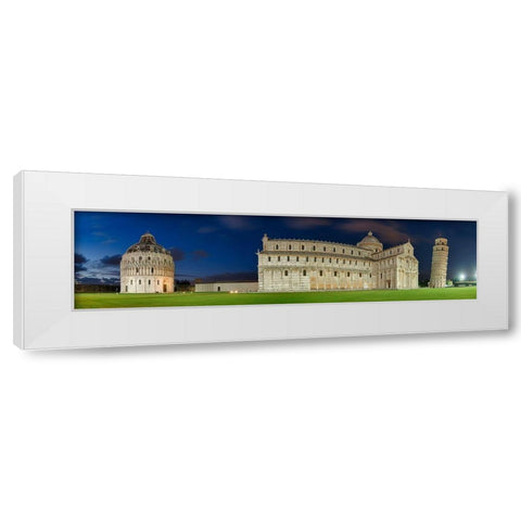 Pisa - Platz der Wunder White Modern Wood Framed Art Print by Fischer, Rolf