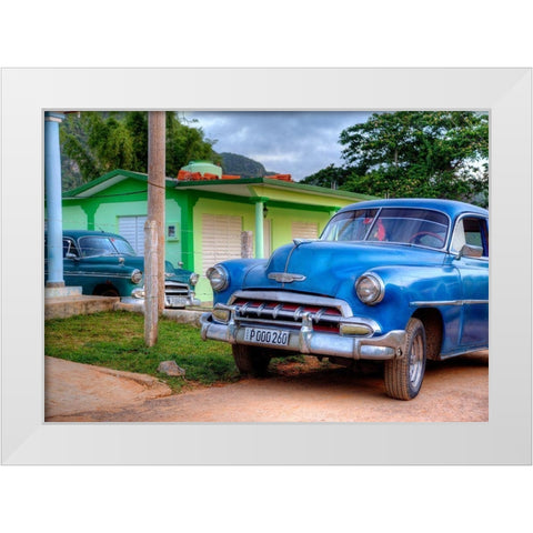 Siblings White Modern Wood Framed Art Print by Terrible, Aurelien