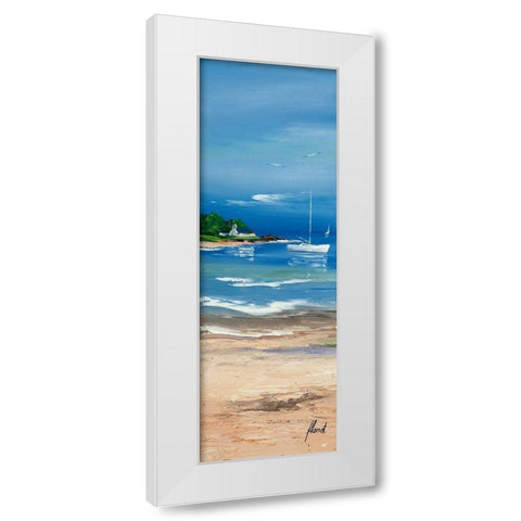 Maree basse I White Modern Wood Framed Art Print by Flanet, Frederic