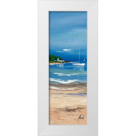 Maree basse I White Modern Wood Framed Art Print by Flanet, Frederic