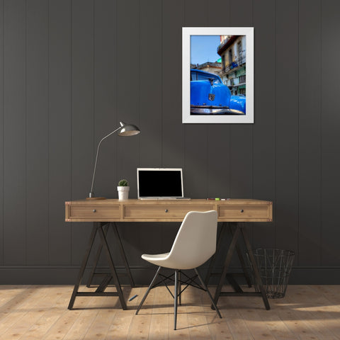 Dodge White Modern Wood Framed Art Print by Terrible, Aurelien