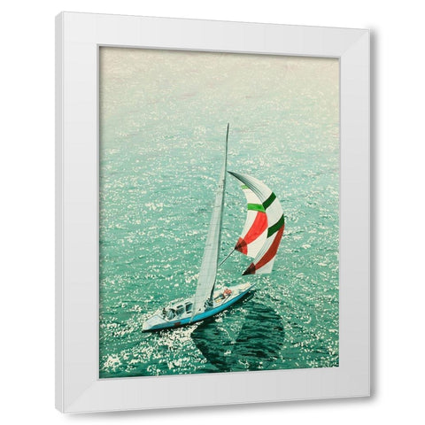 Morning Breeze White Modern Wood Framed Art Print by Black, Karl