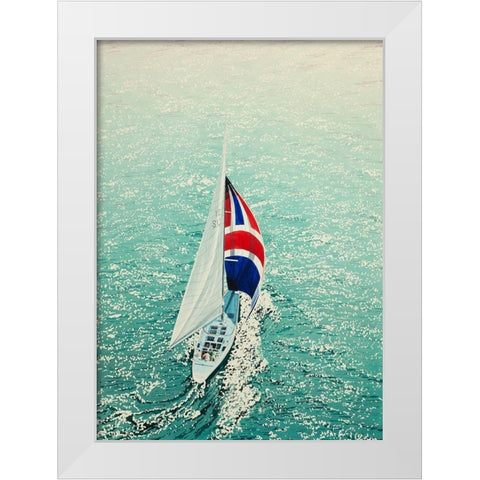 Summer s Dream White Modern Wood Framed Art Print by Black, Karl