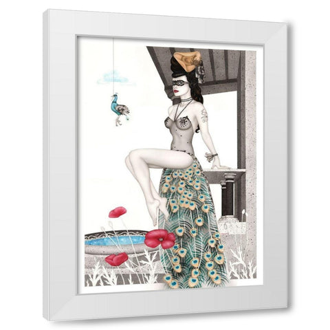 Swimmingpool White Modern Wood Framed Art Print by Horwath, Sara