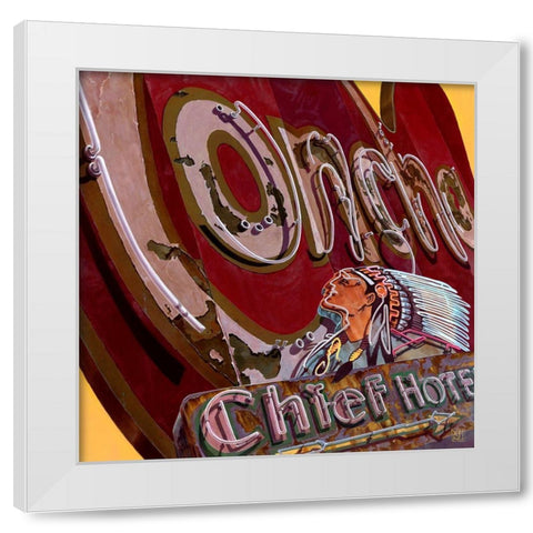 La Concha White Modern Wood Framed Art Print by van Sprengel, Didier