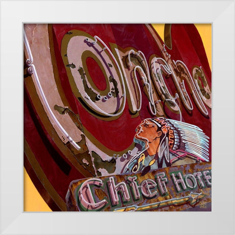 La Concha White Modern Wood Framed Art Print by van Sprengel, Didier