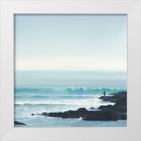 Fisherman II White Modern Wood Framed Art Print by Reader, Dawn
