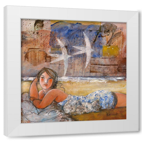 Autre et semblable White Modern Wood Framed Art Print by Hanniet, Marc