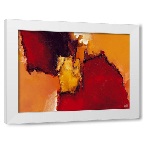 Orkis bourbon White Modern Wood Framed Art Print by Marchi