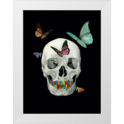 Flying Eddy White Modern Wood Framed Art Print by Simonutti, Riccardo