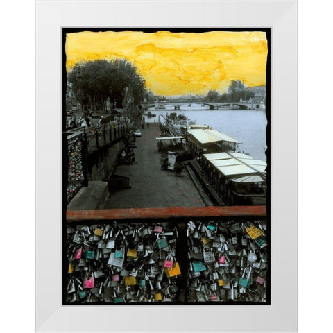 Petite nouvelle dune pluie dautomne White Modern Wood Framed Art Print by Simonutti, Riccardo