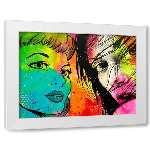 Hommage a Lichtenstein White Modern Wood Framed Art Print by Lemahieu, Lise