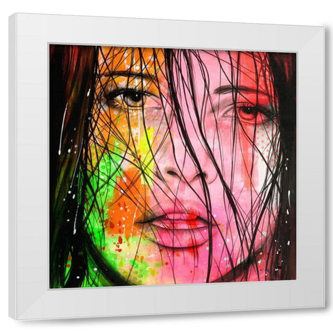 Louise White Modern Wood Framed Art Print by Lemahieu, Lise