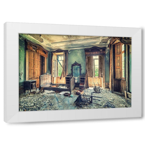 Once a Glorious House White Modern Wood Framed Art Print by Haker, Matthias