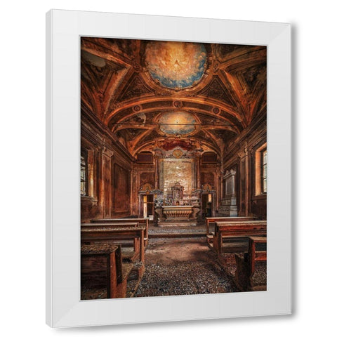 The Private Chapel White Modern Wood Framed Art Print by Haker, Matthias
