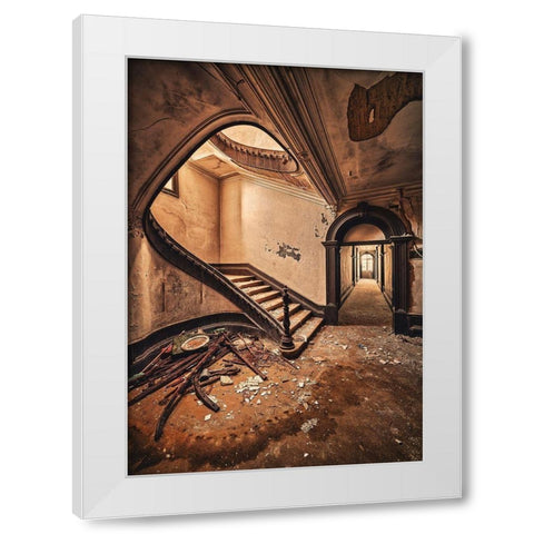 Choises White Modern Wood Framed Art Print by Haker, Matthias