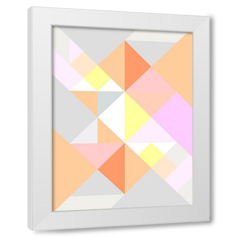 Zartgelb lugt White Modern Wood Framed Art Print by SARA Design