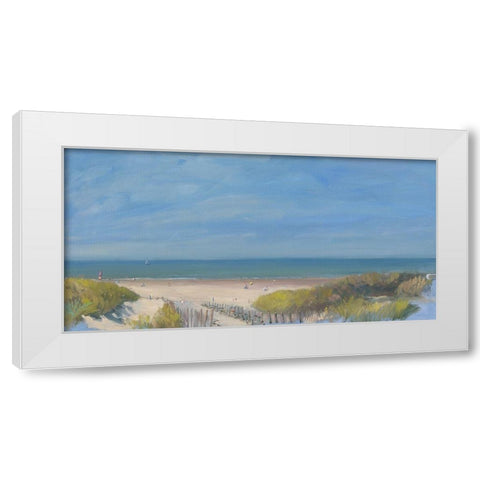 Invitation to fun and adventure White Modern Wood Framed Art Print by Valentini, Alberto