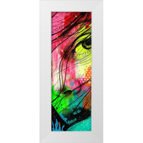 Tina II White Modern Wood Framed Art Print by Lemahieu, Lise