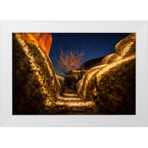 Way to the Stars White Modern Wood Framed Art Print by Lichtenwalter, Tom
