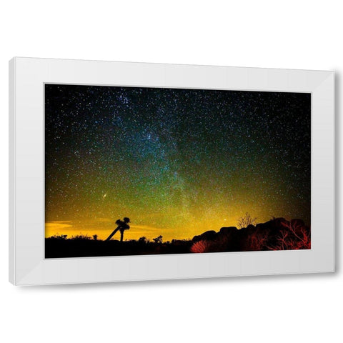 Universe White Modern Wood Framed Art Print by Lichtenwalter, Tom