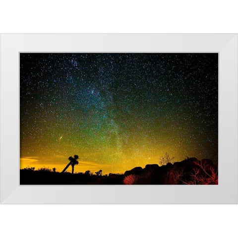 Universe White Modern Wood Framed Art Print by Lichtenwalter, Tom