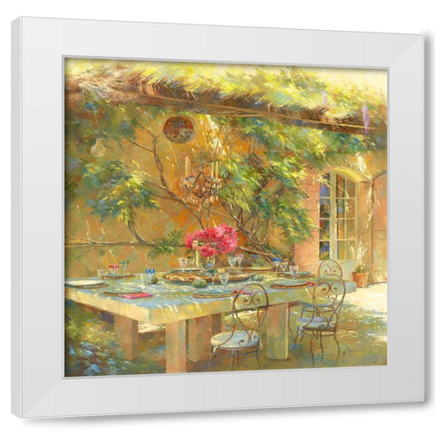 Le goÃ»t du Sud White Modern Wood Framed Art Print by Messely, Johan