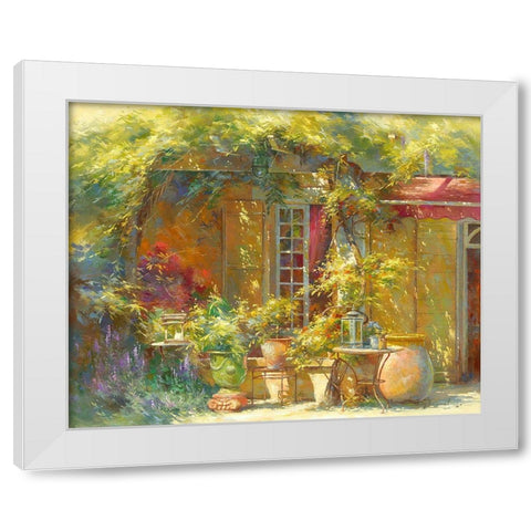 Lumiere dete White Modern Wood Framed Art Print by Messely, Johan