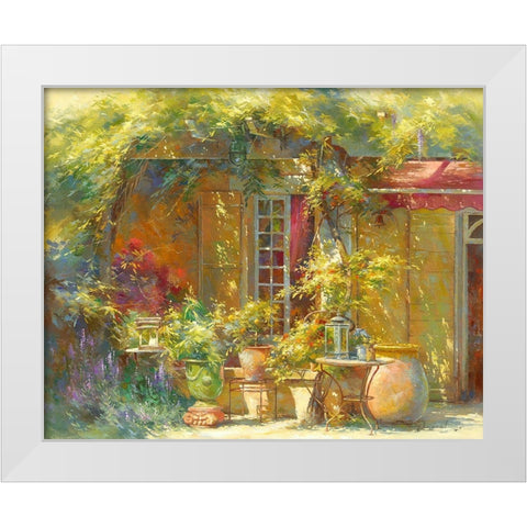 Lumiere dete White Modern Wood Framed Art Print by Messely, Johan