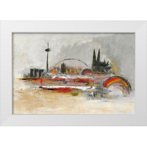 Love Cologne I White Modern Wood Framed Art Print by Arns-Muller, Monika