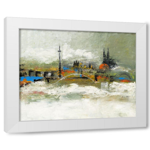 Love Cologne III White Modern Wood Framed Art Print by Arns-Muller, Monika