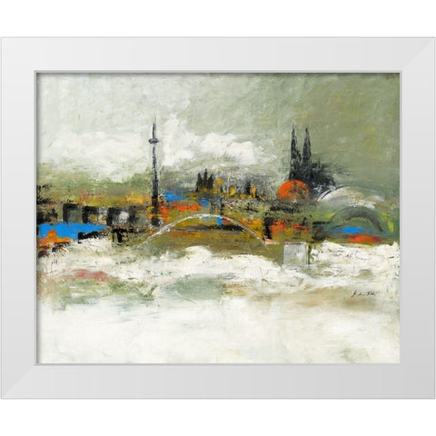 Love Cologne III White Modern Wood Framed Art Print by Arns-Muller, Monika