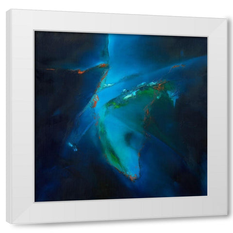 Light of Day White Modern Wood Framed Art Print by ARVEE