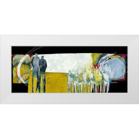Together again White Modern Wood Framed Art Print by van Ginkel, Marjolijn