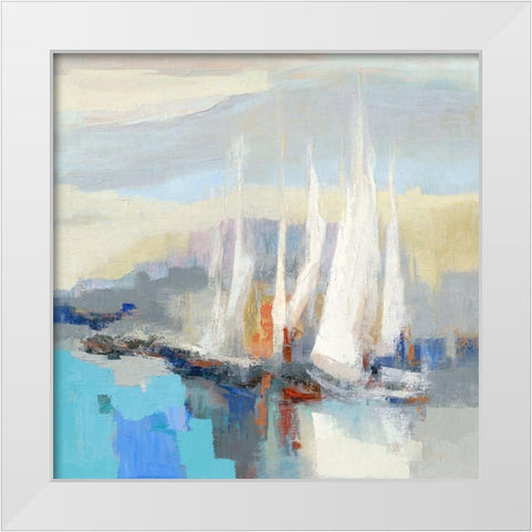 Voiles blanches II White Modern Wood Framed Art Print by Parise, Chantal