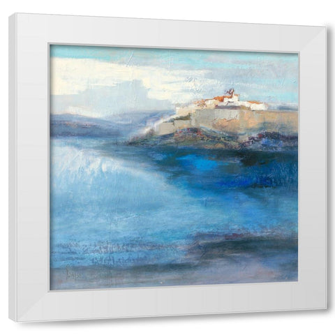 Cavi White Modern Wood Framed Art Print by Parise, Chantal