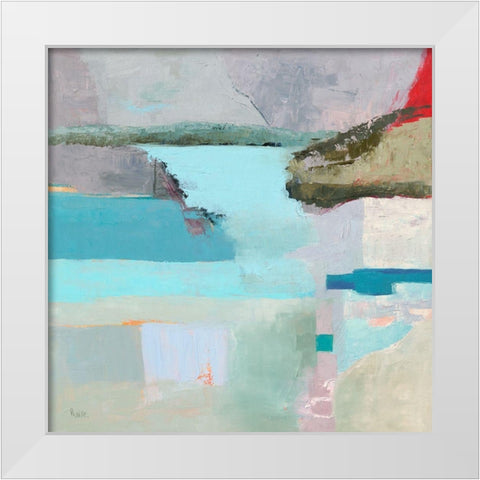 Eigue Marine White Modern Wood Framed Art Print by Parise, Chantal